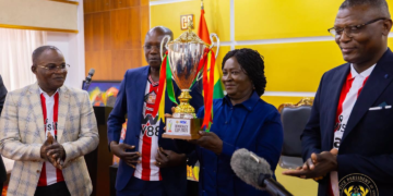 Vice President receives Democracy Cup on behalf of President Mahama