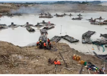 NAiMOS dismantles illegal mining sites along Ankobra River