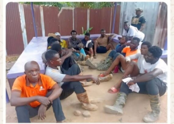 40 arrested in anti-illegal mining operation in Western, Western North Regions