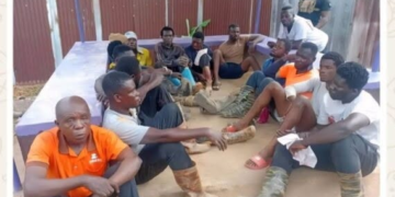 40 arrested in anti-illegal mining operation in Western, Western North Regions