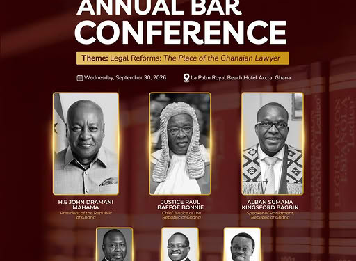 Ghana Law Society to hold annual Bar conference in Accra