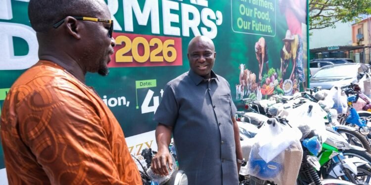 Oboye Azimah donates 10 motorcycles to support 42nd National Farmers’ Day