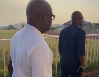 Sports Minister inspects newly constructed multi-purpose sports complex at Abiriw