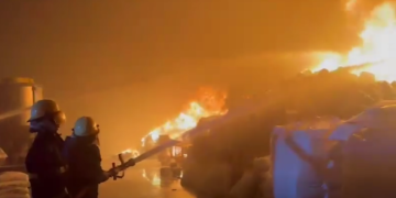 Firefighters injured while responding to warehouse fire in Tema Industrial Area