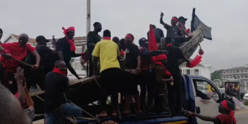 Scores of NPP supporters gather at Supreme Court for ‘Democracy Under Attack’ demo