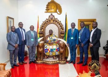 KNUST Vice- Chancellor Prof. Christian Agyare pays courtesy call on Asantehene