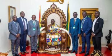 KNUST Vice- Chancellor Prof. Christian Agyare pays courtesy call on Asantehene