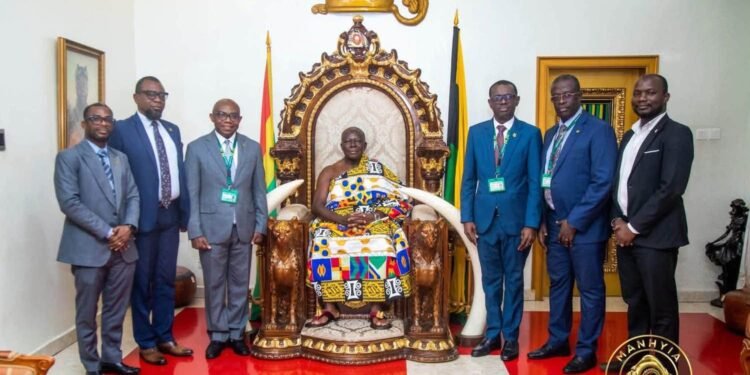 KNUST Vice- Chancellor Prof. Christian Agyare pays courtesy call on Asantehene