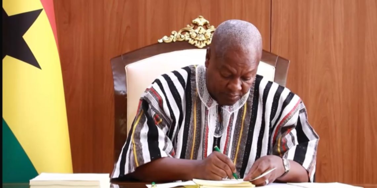 Mahama signs Tribunal Bill, 9 others into law despite Minority opposition