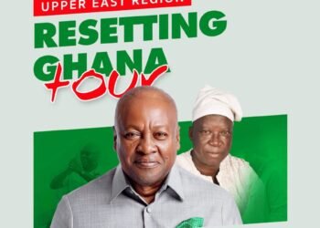 President Mahama heads to Upper East Region for resetting Ghana tour