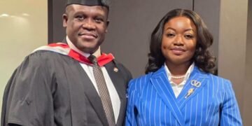 Sam George and wife Vera celebrate 14 years of marriage