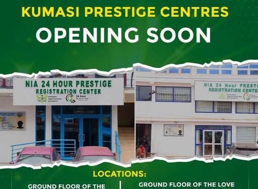 NIA to open two new prestige 24/7 centres in Ashanti Region