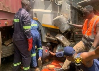 Two dead, six injured as truck, Sprinter bus and tricycle collide on Accra–Kumasi Highway
