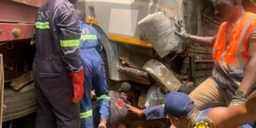 Two dead, six injured as truck, Sprinter bus and tricycle collide on Accra–Kumasi Highway