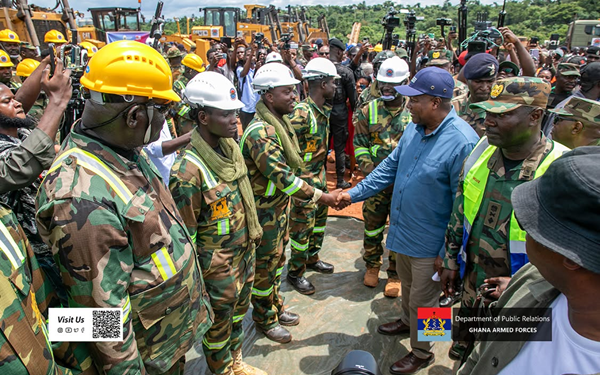 Accra-Kumasi Expressway: Mahama to honour GAF Engineer Corps with Order of the Companion of the Volta