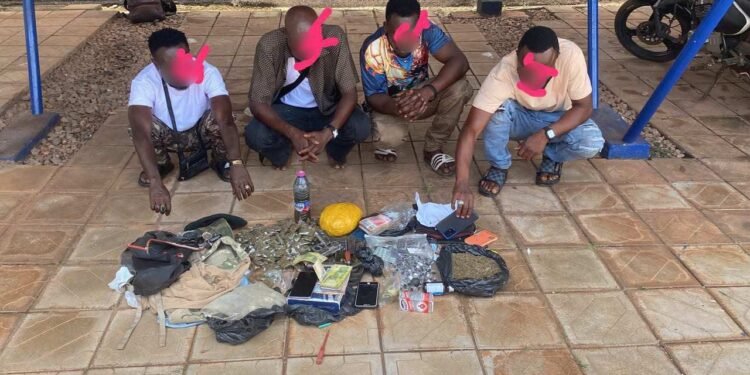 N/R: Five arrested, two pistols, cash and suspected drugs seized in Tamale operation