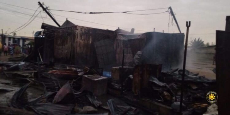 G/A: GNFS battles fires in Teshie Fertilizer and Kotobabi, prevents wider damage