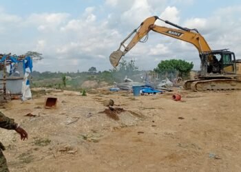 NAiMOS seizes 17 excavators in illegal mining crackdown along Offin River