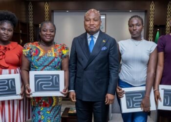 Ablakwa rewards six North Tongu WASSCE best performers with MacBooks, scholarships