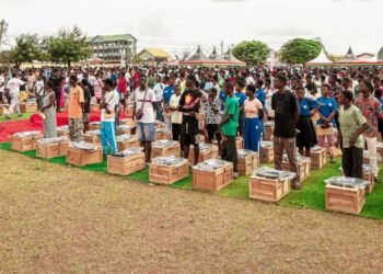Gideon Boako supports 2,200 Tano North BECE graduates with SHS essentials