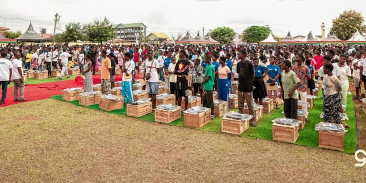 Gideon Boako supports 2,200 Tano North BECE graduates with SHS essentials