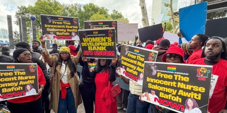Ghanaians abroad demand accountability from Mahama in UN protest