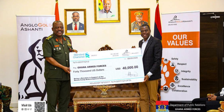 AngloGold Ashanti donates GH₵445,000 to Ghana Armed Forces