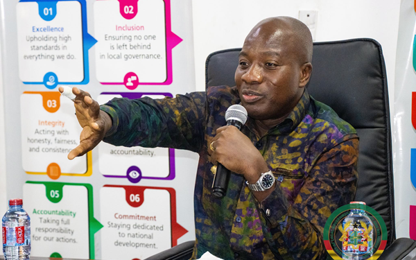 Mahama Ayariga reviews progress on 24-hour model markets project