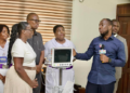 Dr Kwaku Asiedu-Nketiah Jnr donates cardiac monitor to Tema General Hospital