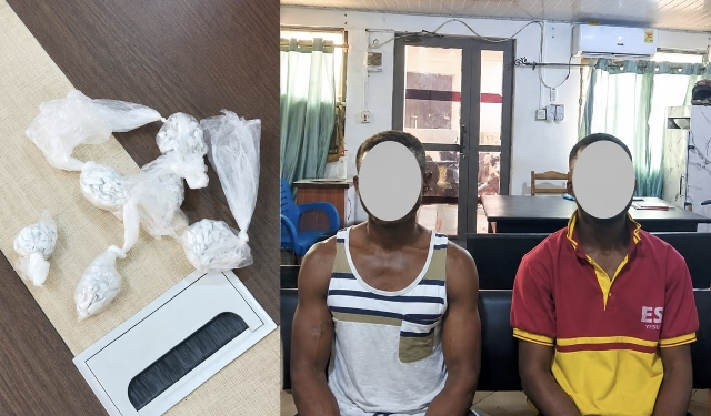 Upper West Police intercept 192 parcels of suspected cocaine, arrest two