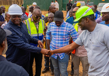 Roads Minister inspects ongoing road works along TOR stretch