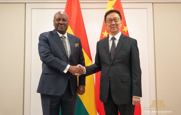 Mahama meets Chinese Vice President Han Zheng in New York