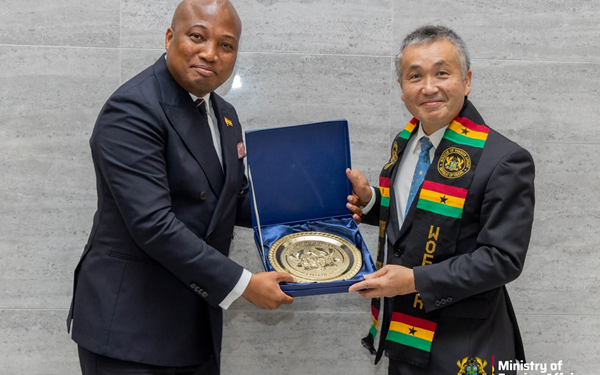 Okudzeto Ablakwa hosts Japanese astronaut Koichi Wakata on historic Ghana visit