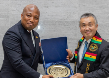 Okudzeto Ablakwa hosts Japanese astronaut Koichi Wakata on historic Ghana visit