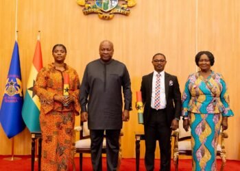 Naana Jane congratulates newly sworn-in EC Deputy Chairpersons