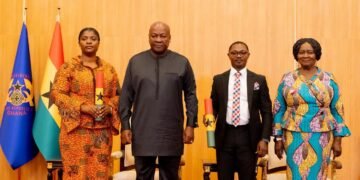 Naana Jane congratulates newly sworn-in EC Deputy Chairpersons