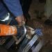 E/R: GNFS rescues man trapped in drainage cover at Agormanya Abanse