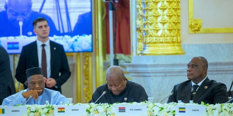 Mahama pushes stronger Africa-Russia investment in agriculture, healthcare, digital services
