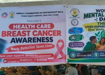 GA/R: Zenu Polyclinic and ABMills Foundation screen 79 people in community health exercise