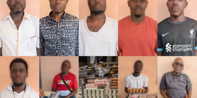 G/A: Police arrest eight over suspected drug sales at Okaishie