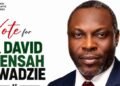 NDC Deputy Gen. Sec. race: Dr David K. Mensah Awadzie promises  to put an end to ‘godfather’ syndrome