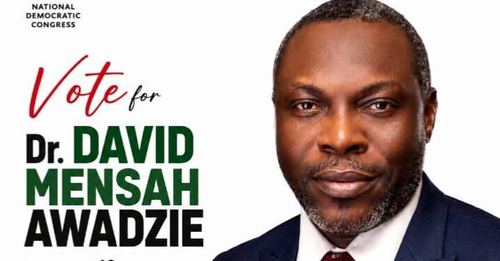 NDC Deputy Gen. Sec. race: Dr David K. Mensah Awadzie promises  to put an end to ‘godfather’ syndrome