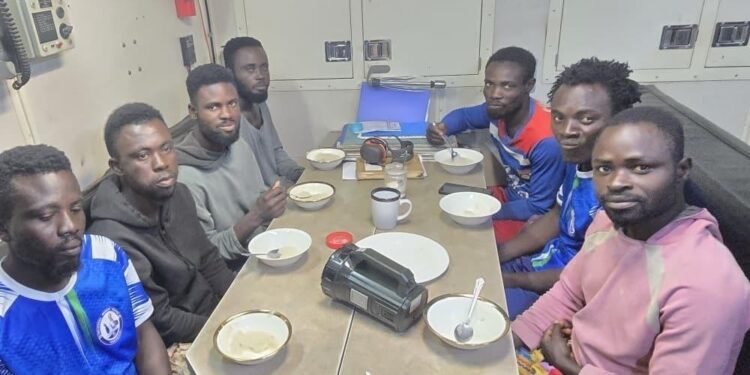Seven missing Ghanaian fishermen rescued after days at sea