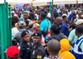 Kasoa NDC Elections: Hundreds force their way into restricted election zone