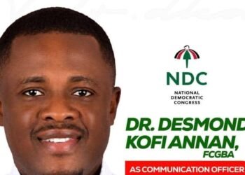 Legal Green President Dr. Desmond Annan sweeps Bortianor NDC communication officer poll