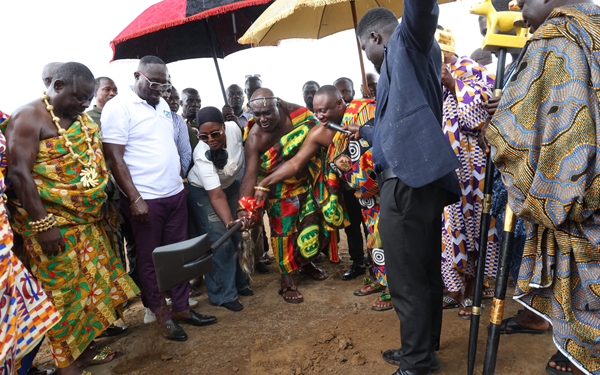 Jomoro coconut processing factory project begins with sod-cutting ceremony