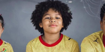 Christian Atsu’s children spotted proudly wearing Ghana jerseys
