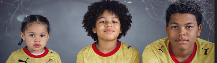 Christian Atsu’s children spotted proudly wearing Ghana jerseys