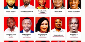John Dumelo congratulates newly elected Ayawaso West Wuogon NDC executives