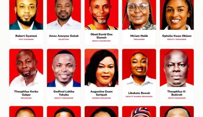 John Dumelo congratulates newly elected Ayawaso West Wuogon NDC executives